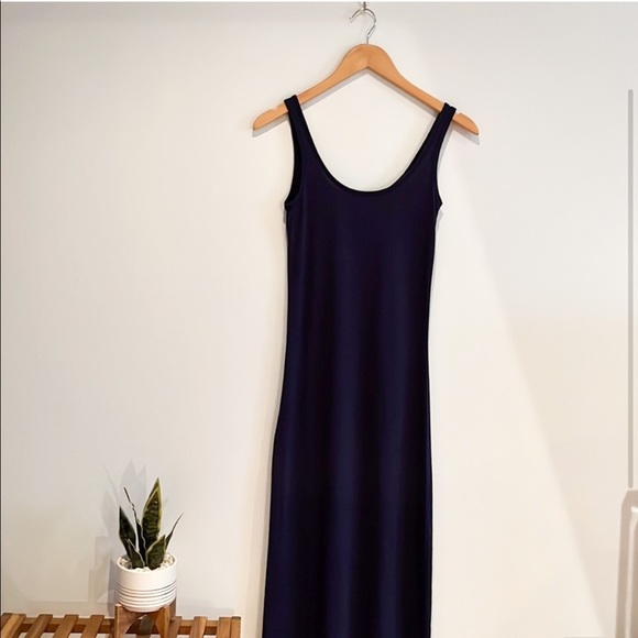 Vero Moda navy blue maxi tank dress - Picture 2 of 6